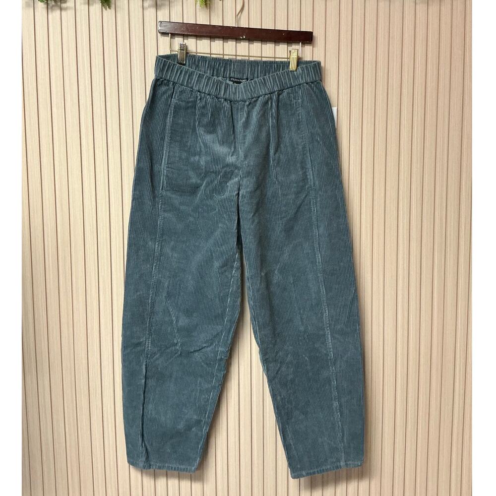 Eileen Fisher Cotton Pucker Lantern Ankle Pants Women’s Size S